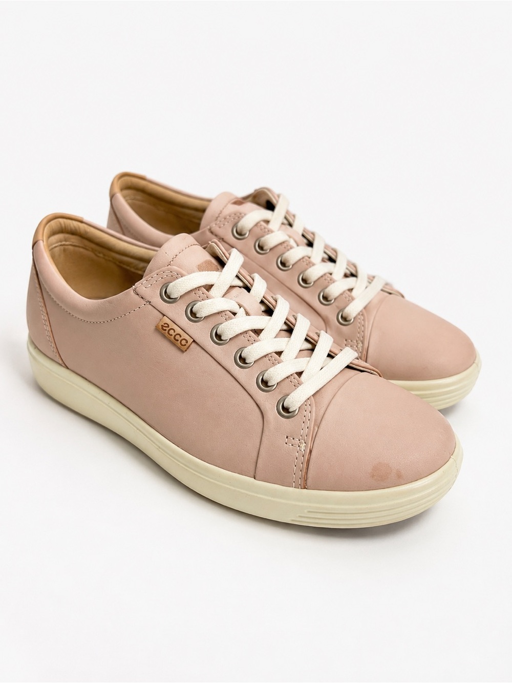 ECCO Soft Leather Sneakers Women’s US 8/EU 39 Blush Pink